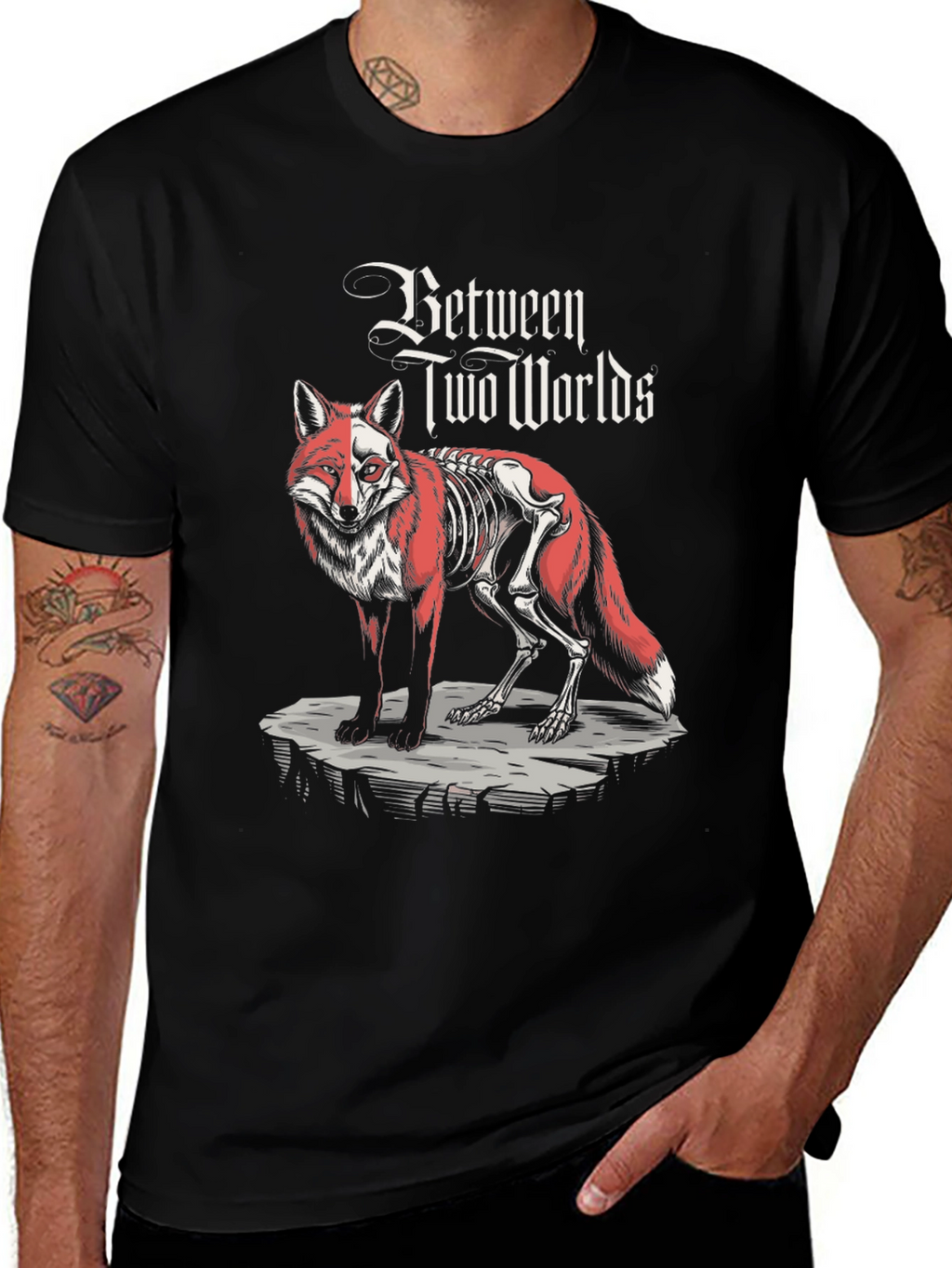 Between Two Worlds Fox Graphic T-Shirt