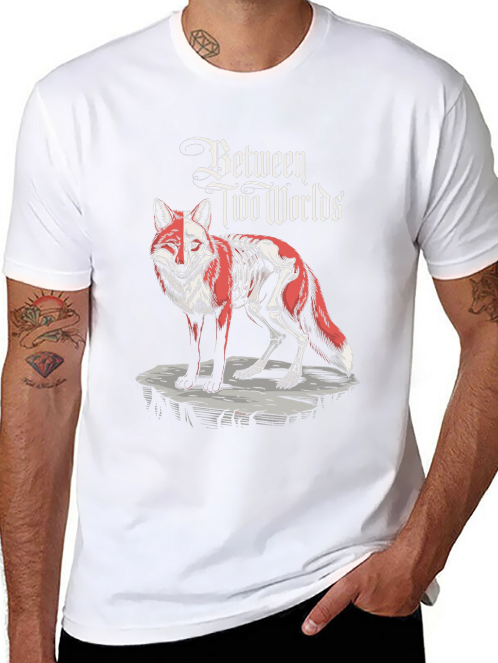 Between Two Worlds Fox Graphic T-Shirt