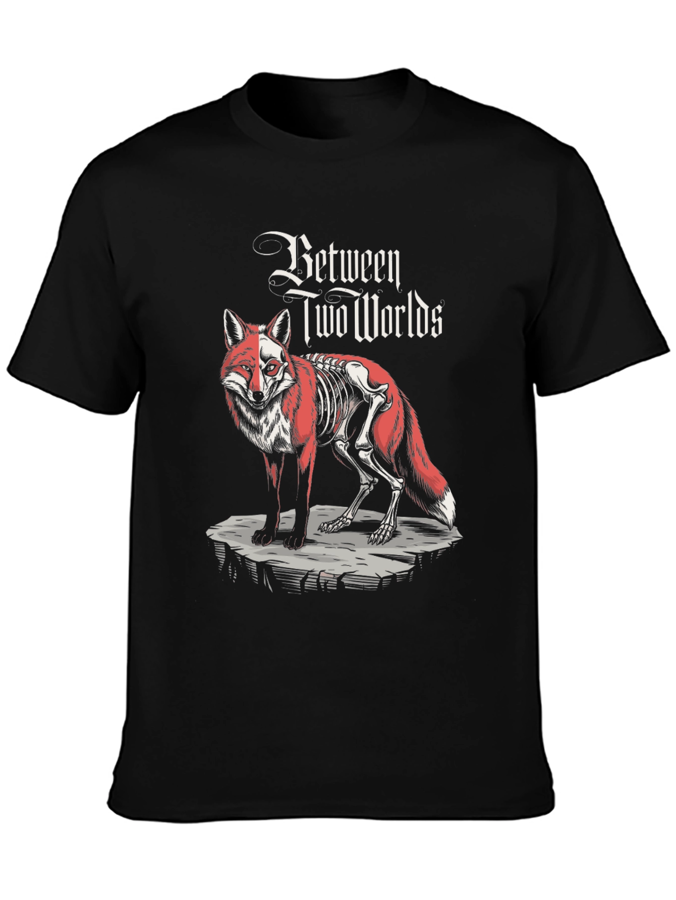 Between Two Worlds Fox Graphic T-Shirt