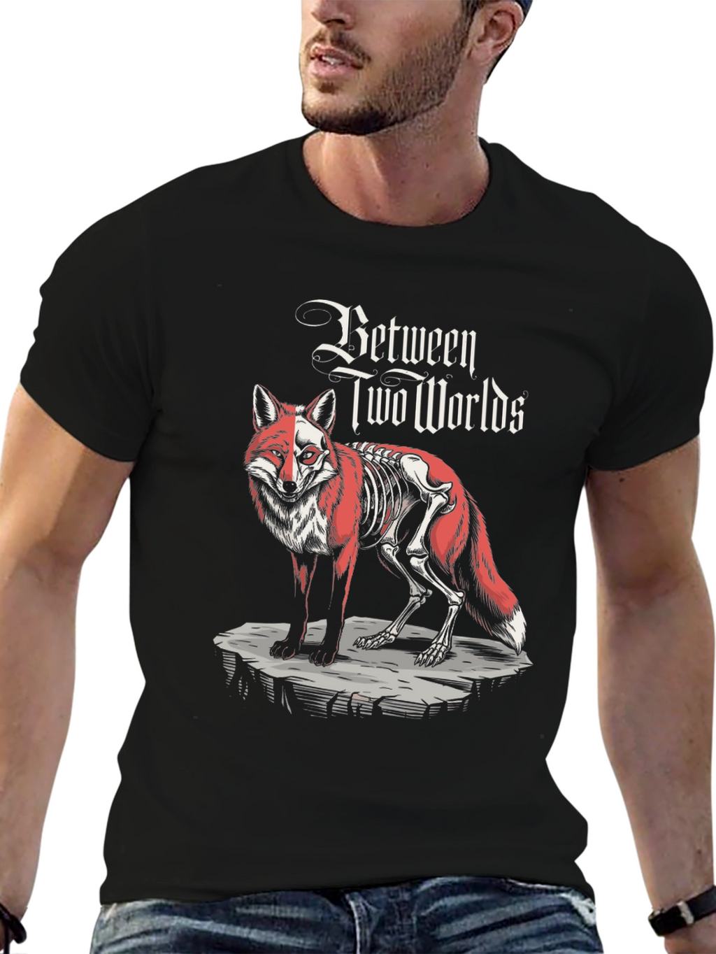 Between Two Worlds Fox Graphic T-Shirt