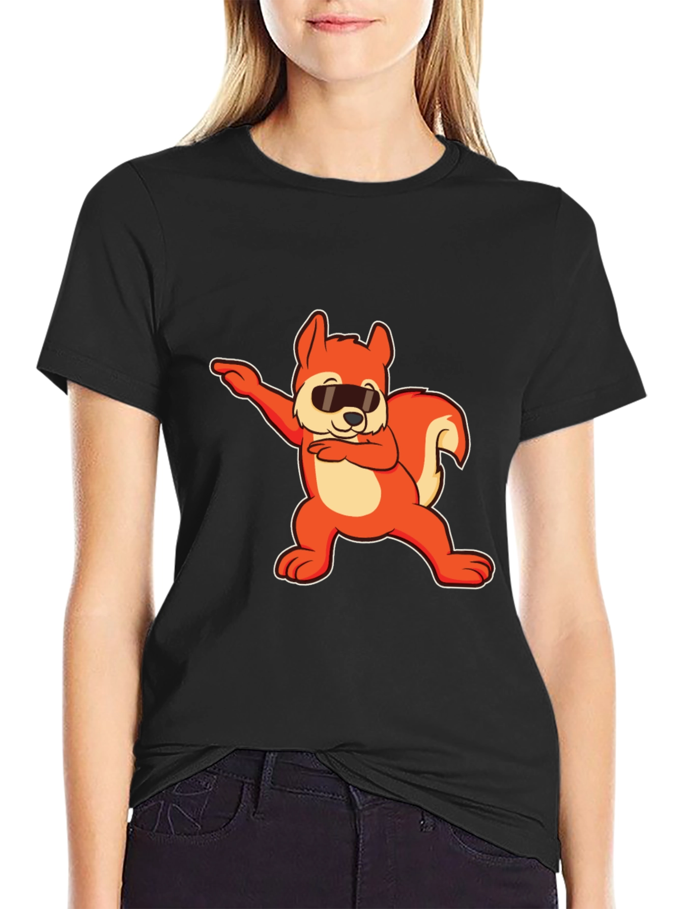 Dabbing Squirrel Graphic Tee - Cool & Fun