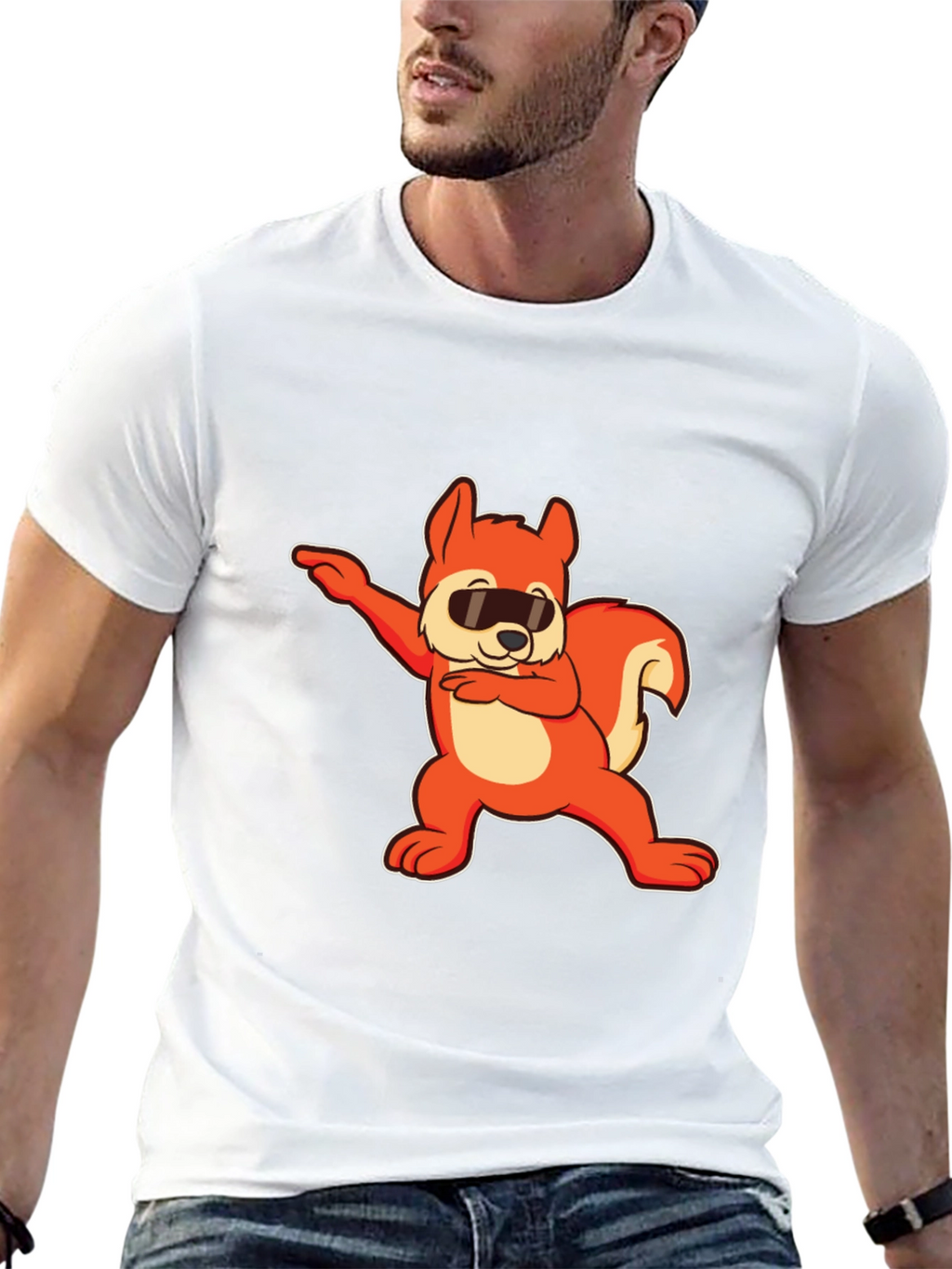 Dabbing Squirrel Graphic Tee - Cool & Fun
