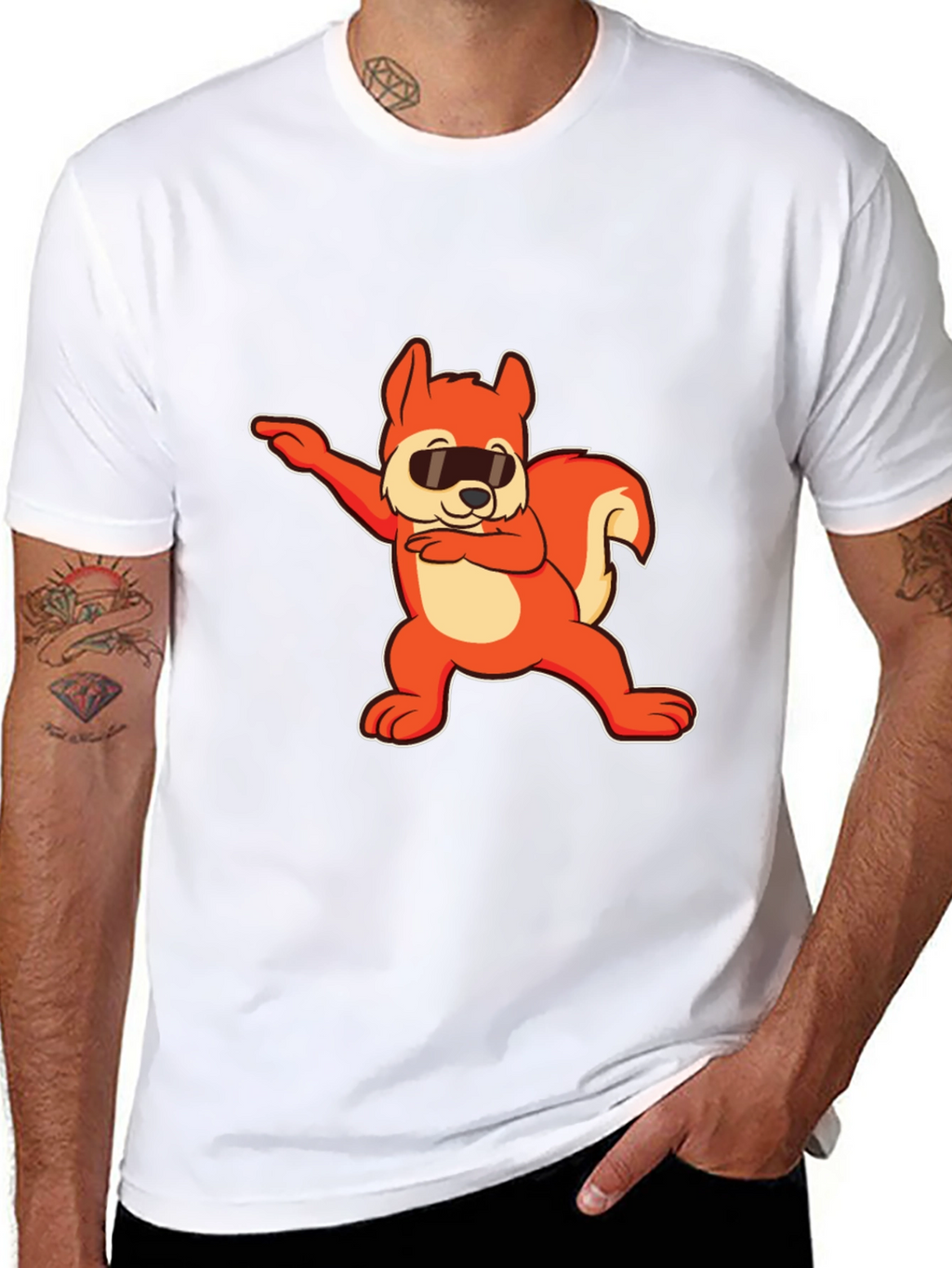 Dabbing Squirrel Graphic Tee - Cool & Fun