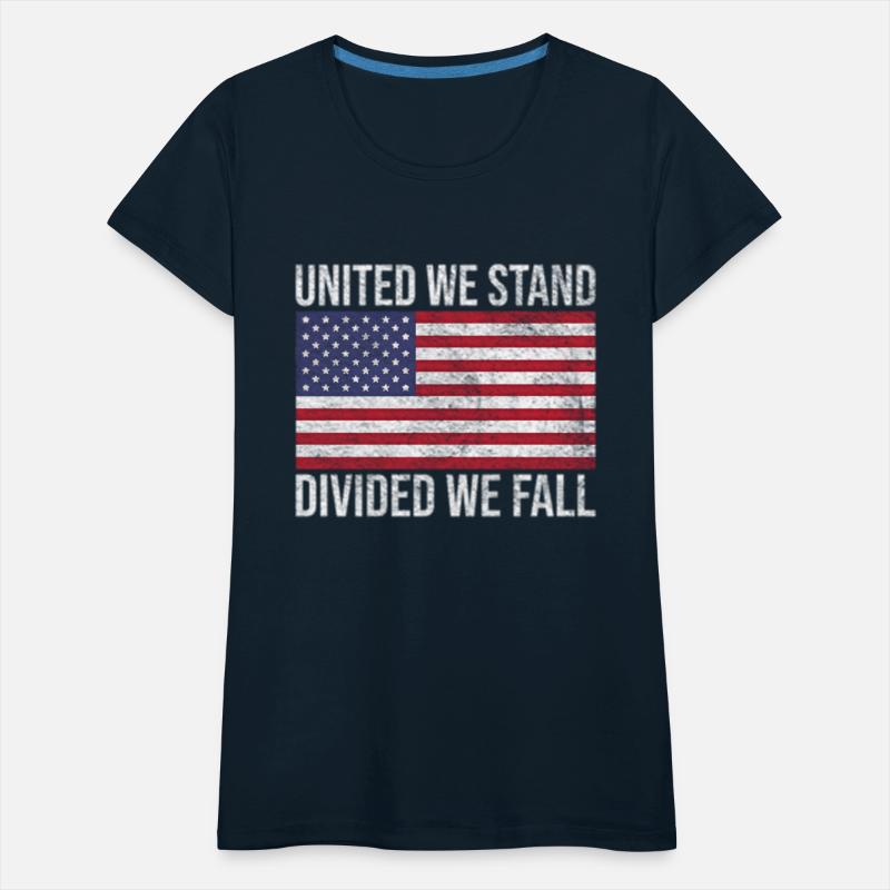 Usa Flag United We Stand Divided We Fall American