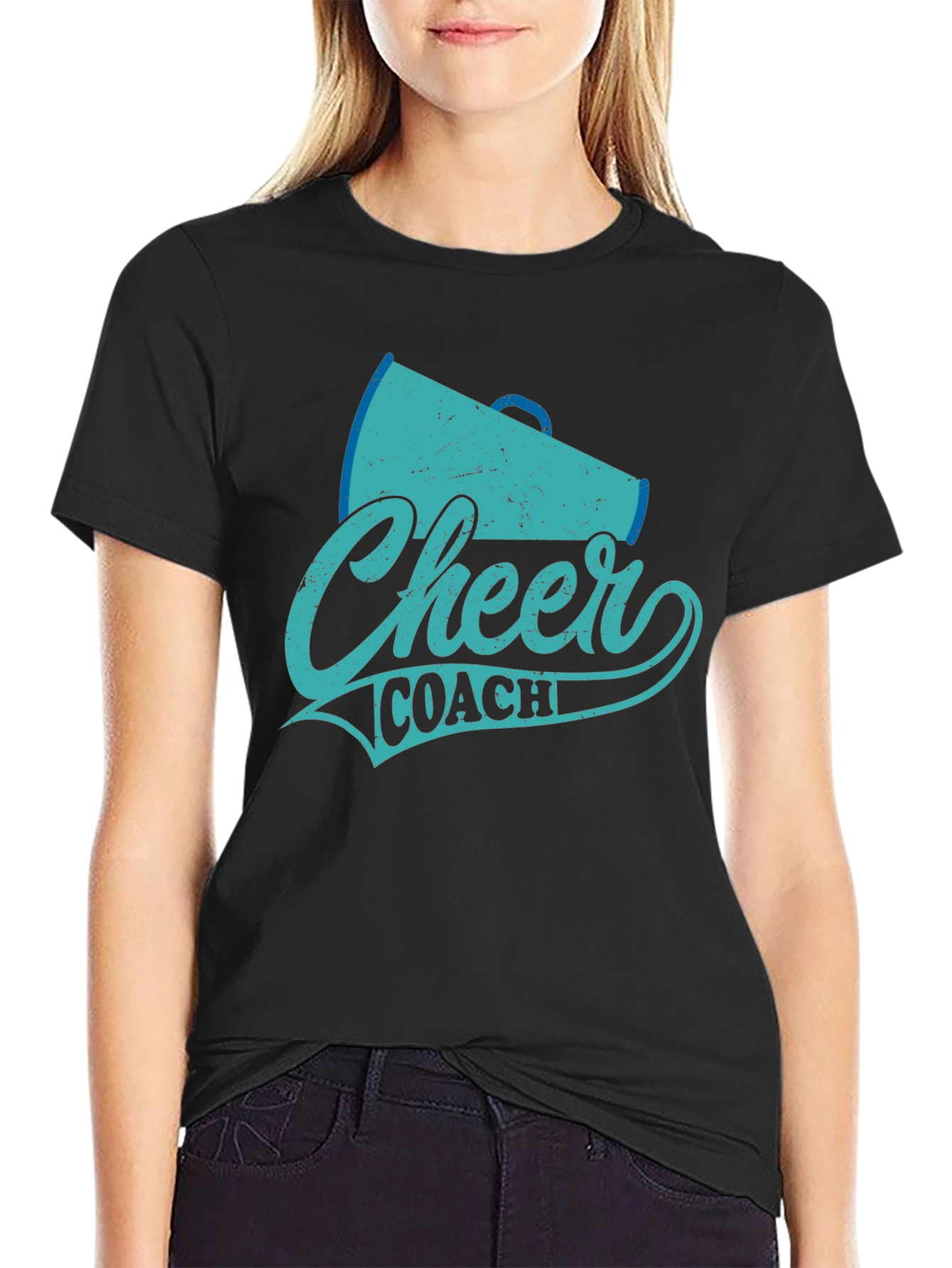 Cheer Coach Graphic Tee - Vintage Style