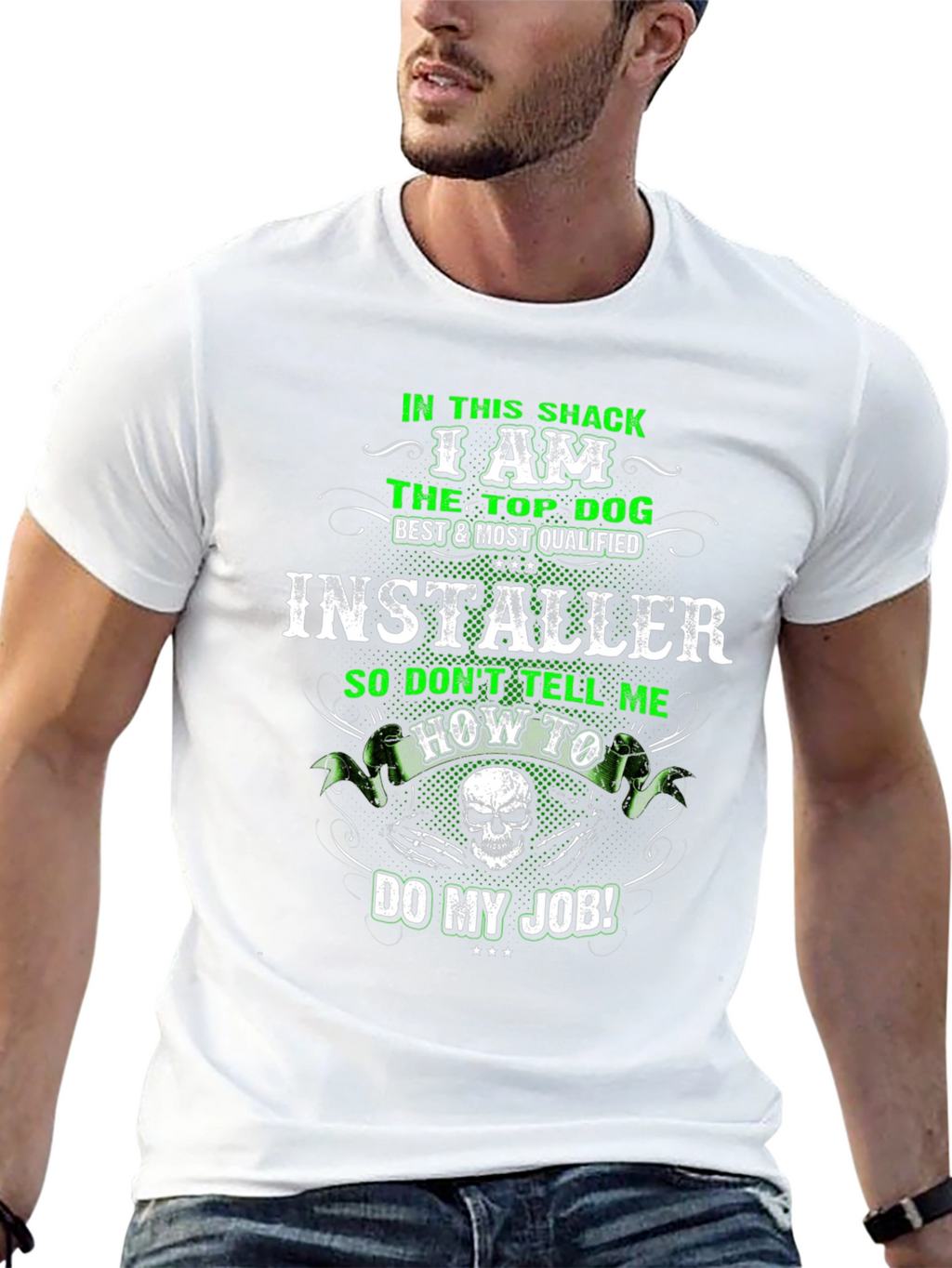 Installer Top Dog Black T-Shirt