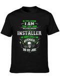 Installer Top Dog Black T-Shirt