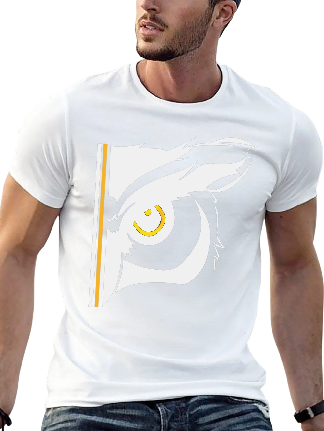 Cool Owl Eye Graphic Black T-Shirt