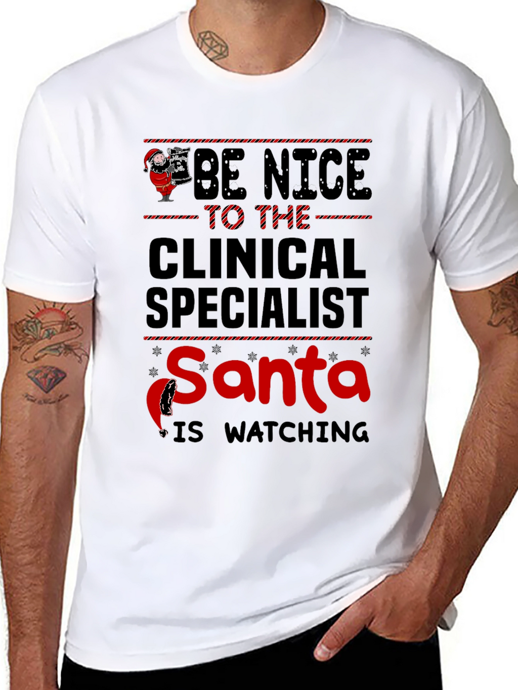 Clinical Specialist Santa T-Shirt
