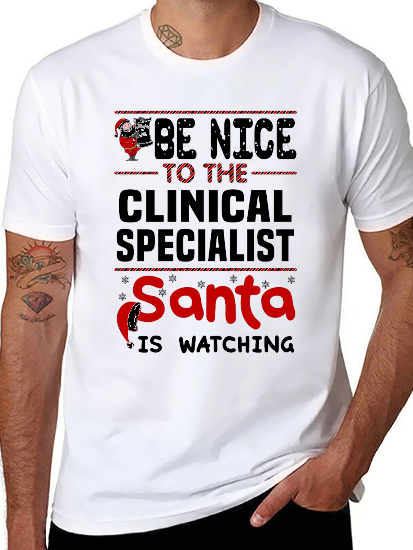 Clinical Specialist Santa T-Shirt