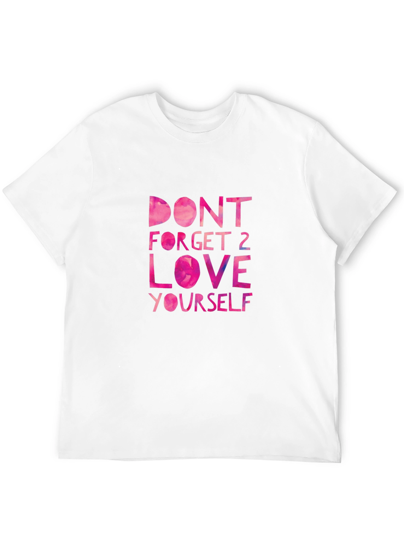 Black T-Shirt - Motivational Love Yourself Graphic