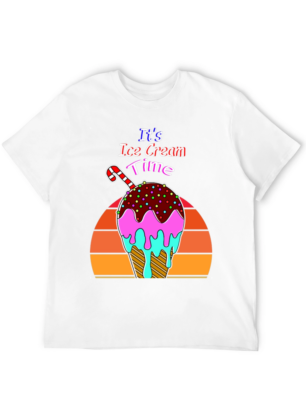 Its Ice Cream Time Retro T-Shirt