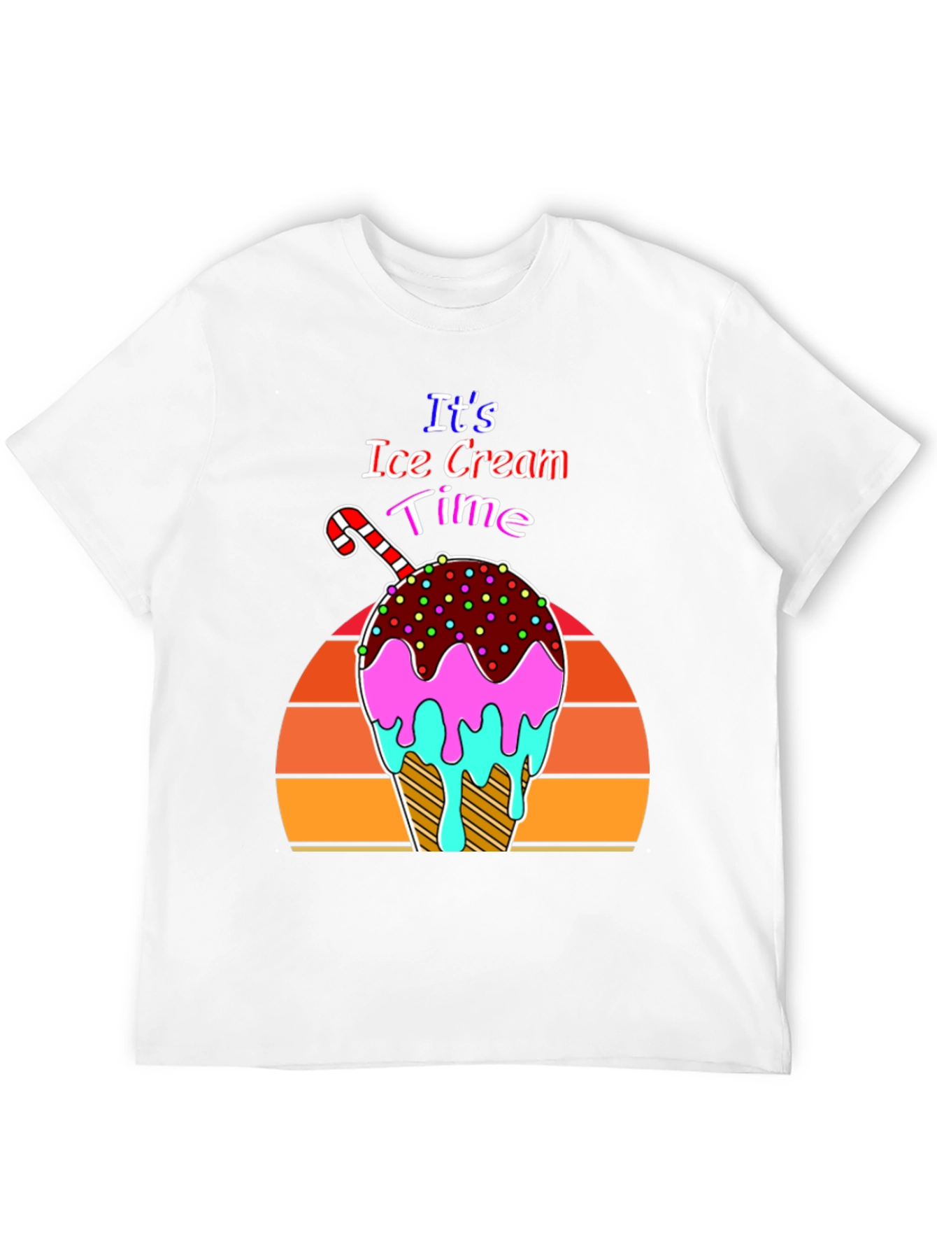 Its Ice Cream Time Retro T-Shirt