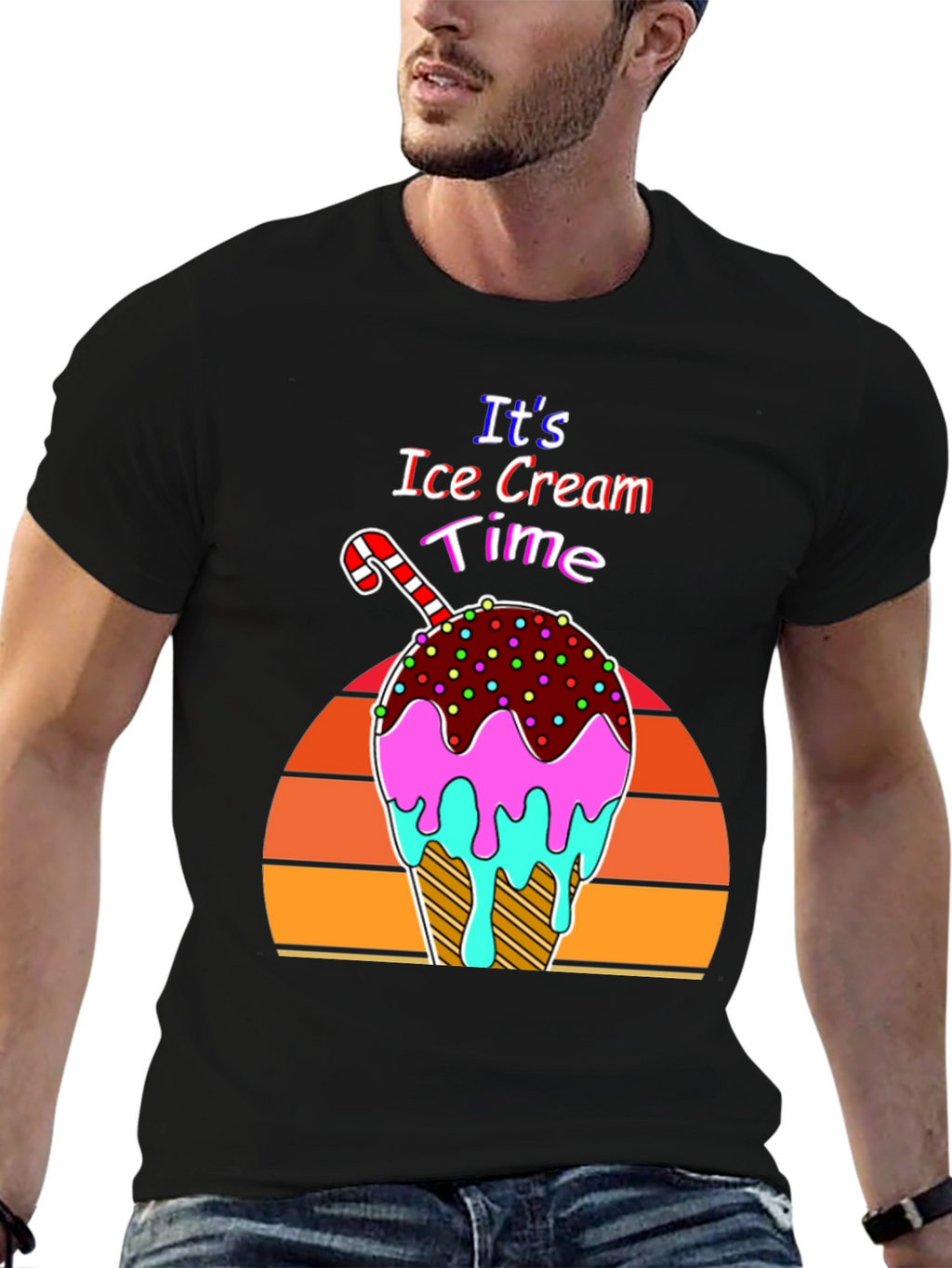 Its Ice Cream Time Retro T-Shirt