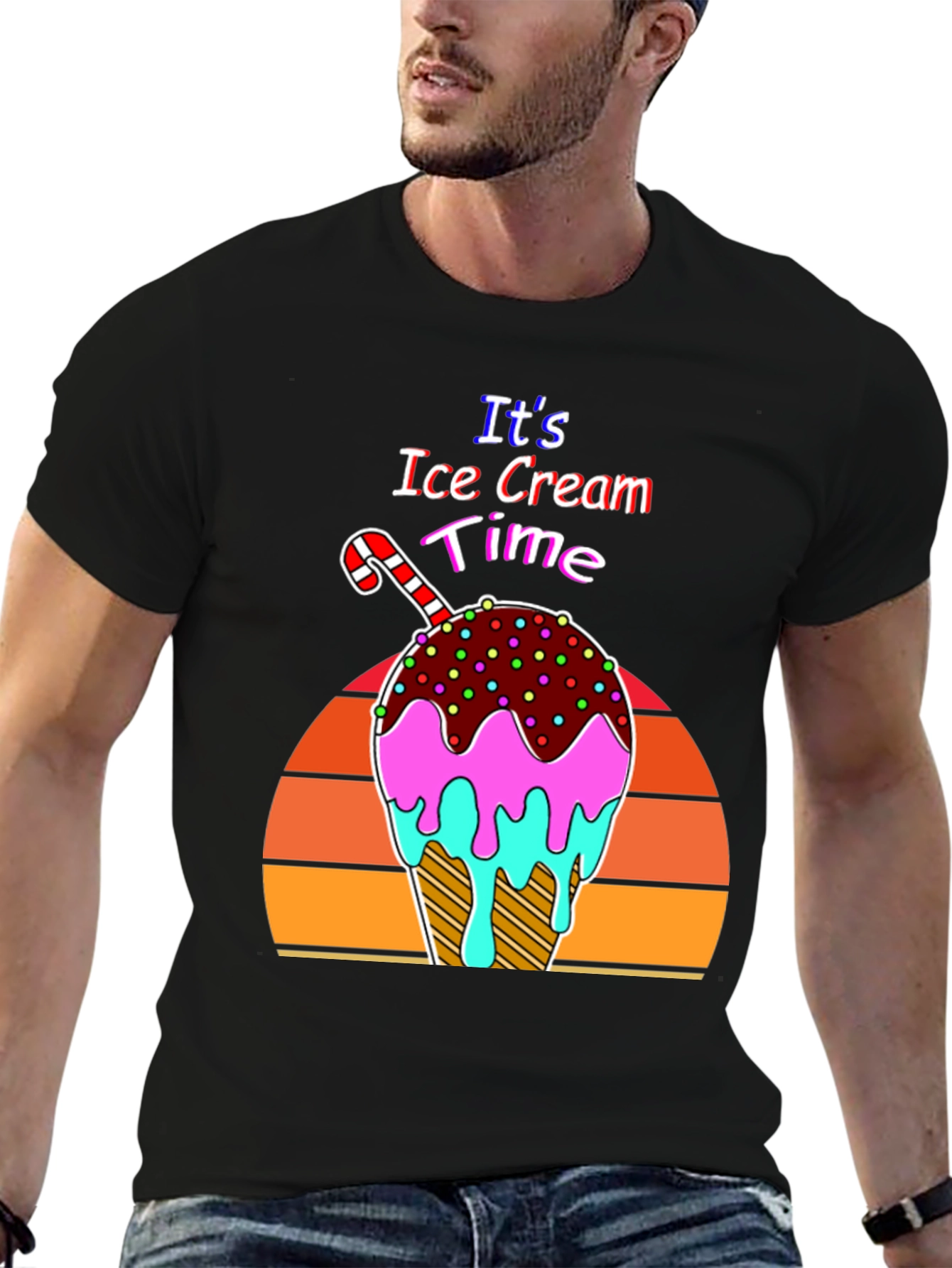Its Ice Cream Time Retro T-Shirt