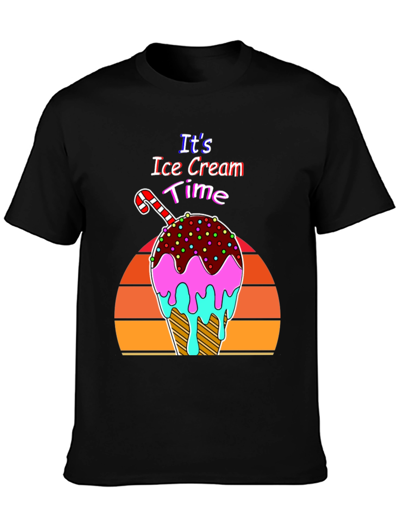 Its Ice Cream Time Retro T-Shirt