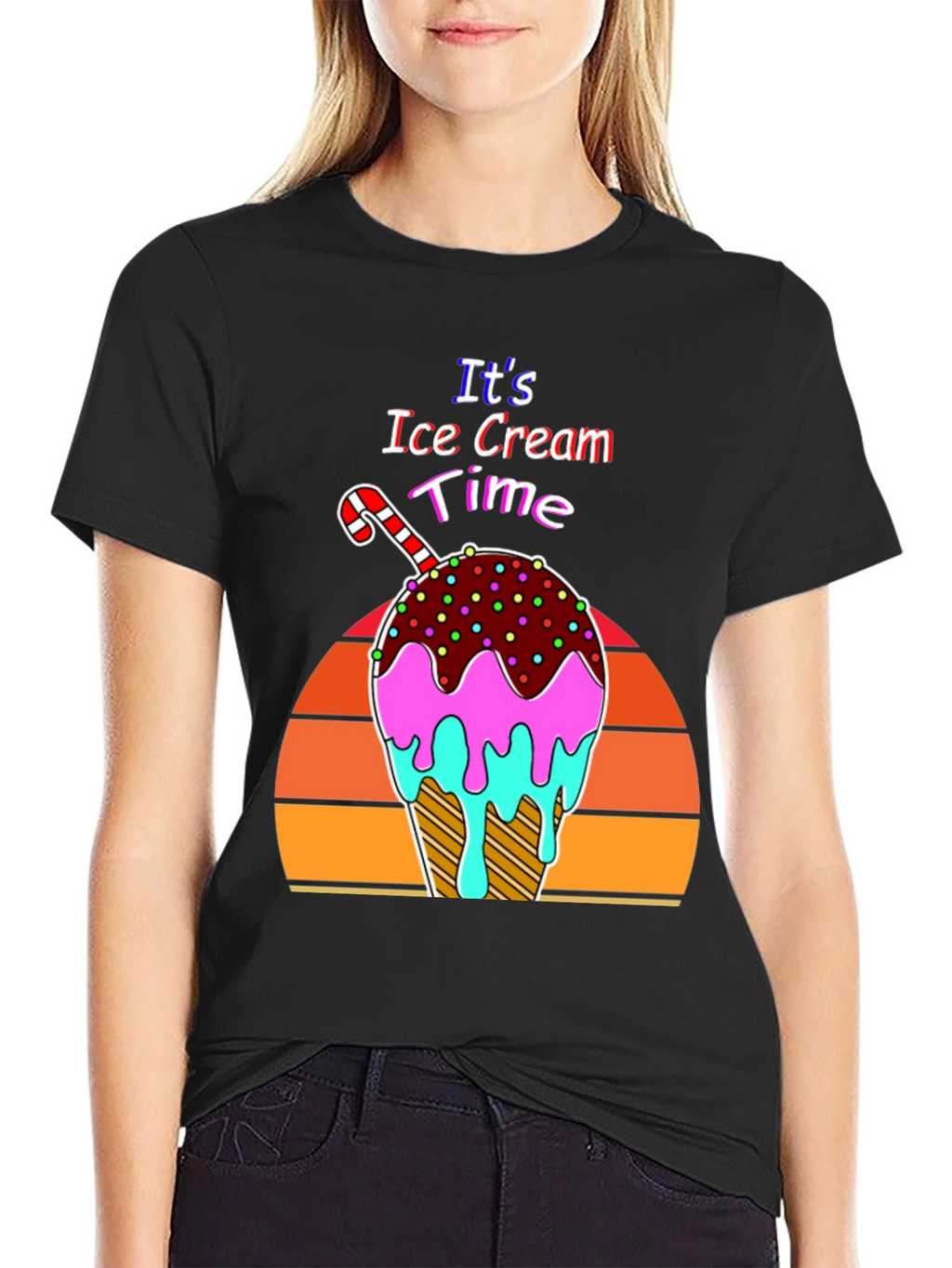 Its Ice Cream Time Retro T-Shirt