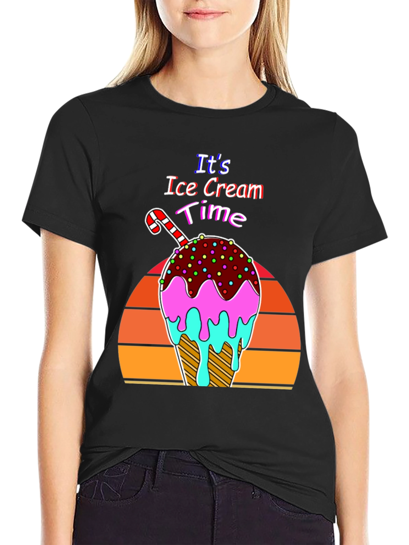 Its Ice Cream Time Retro T-Shirt