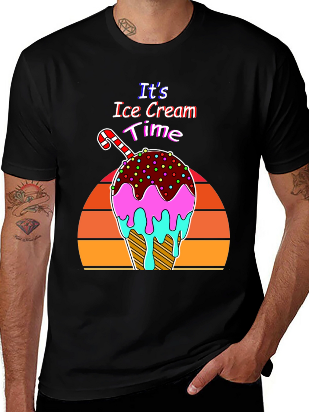 Its Ice Cream Time Retro T-Shirt