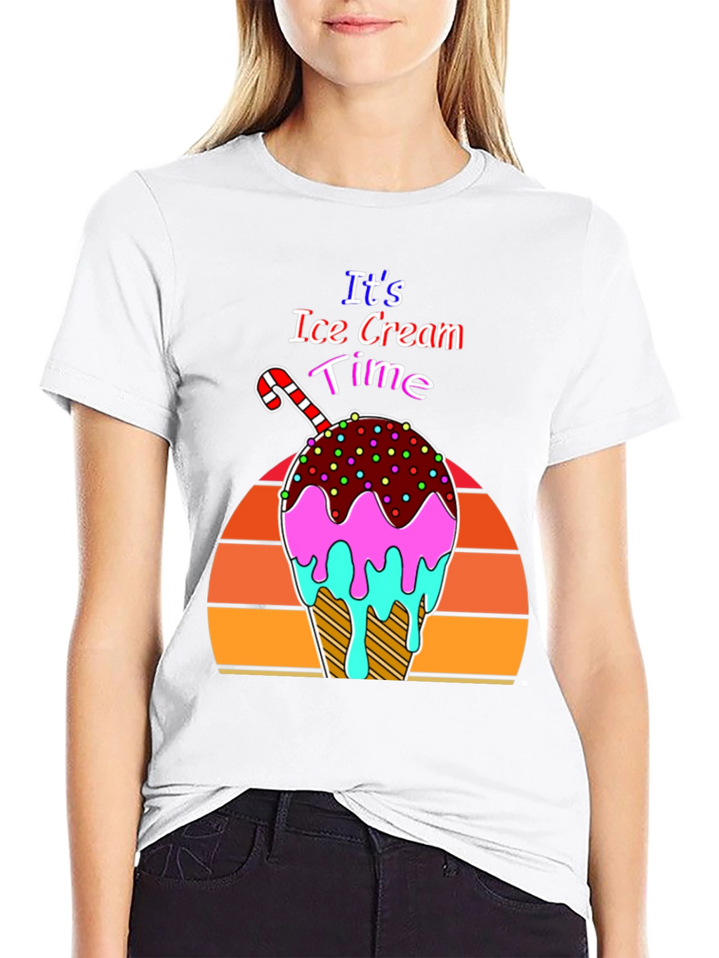Its Ice Cream Time Retro T-Shirt