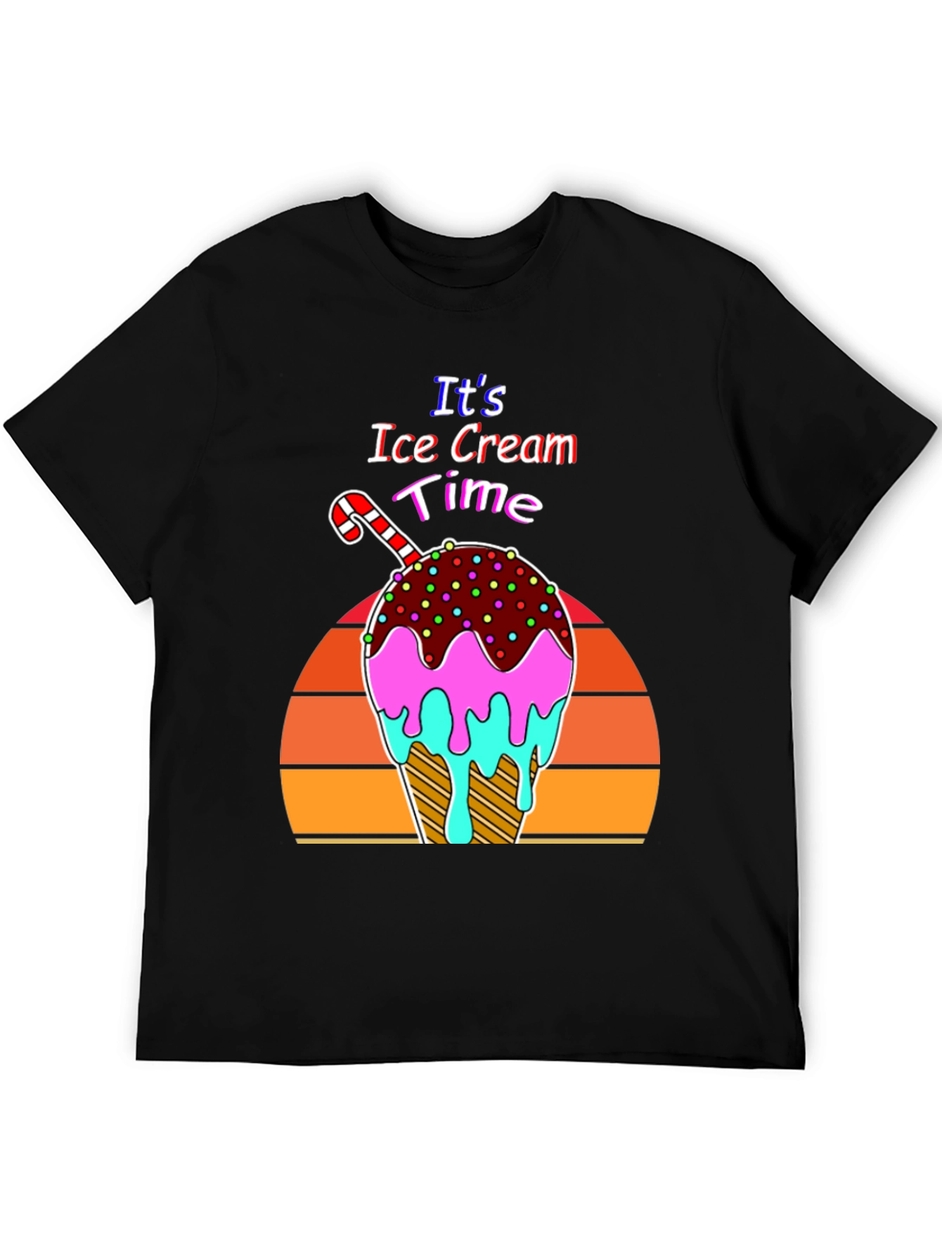 Its Ice Cream Time Retro T-Shirt