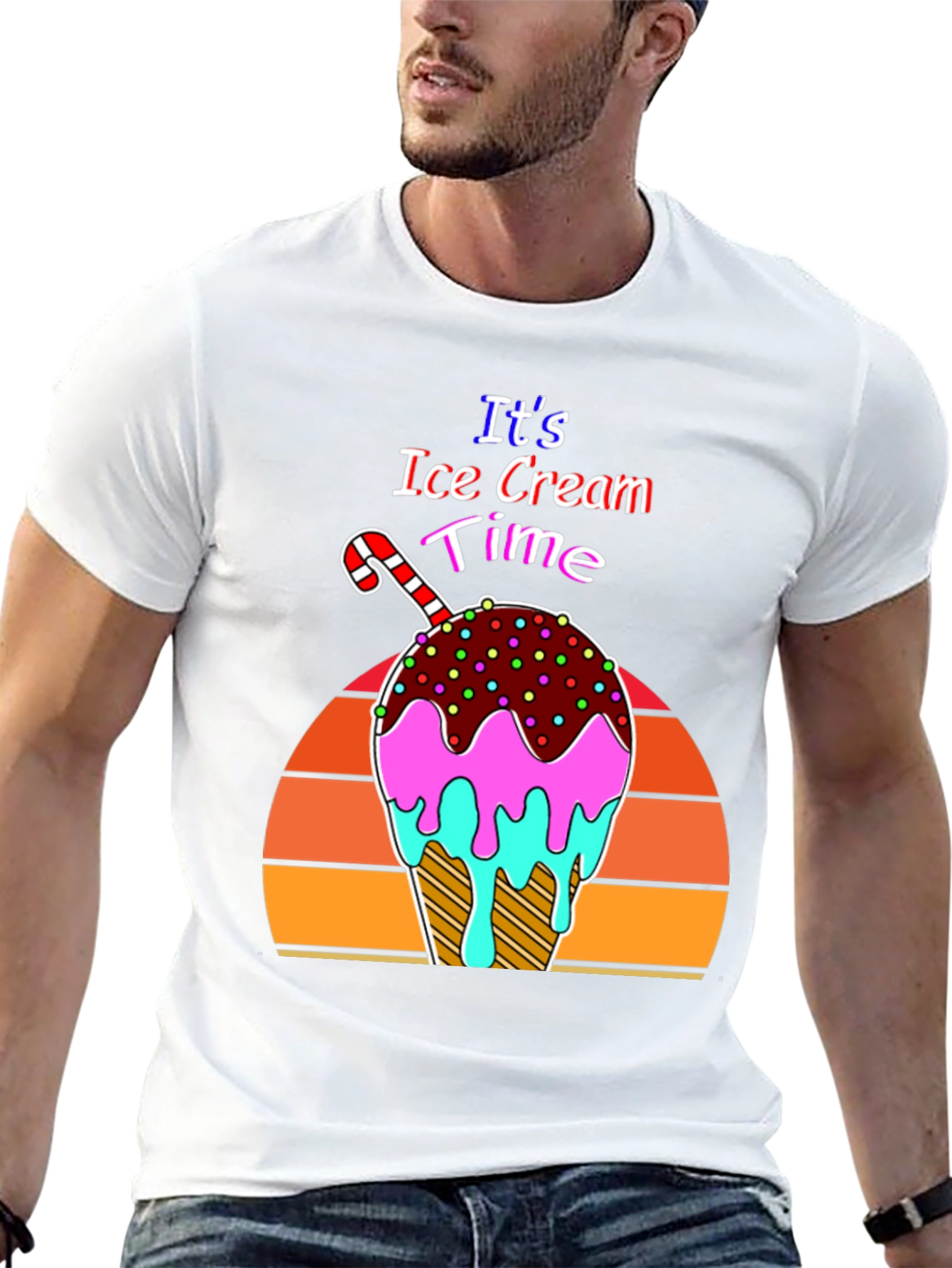Its Ice Cream Time Retro T-Shirt