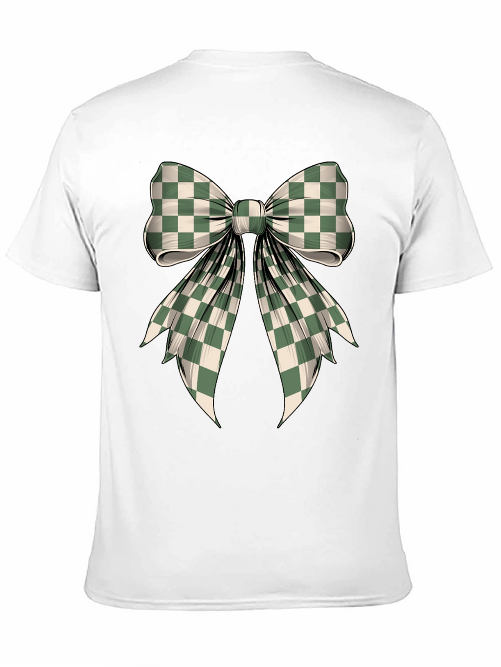 Checkered Bow Graphic Tee