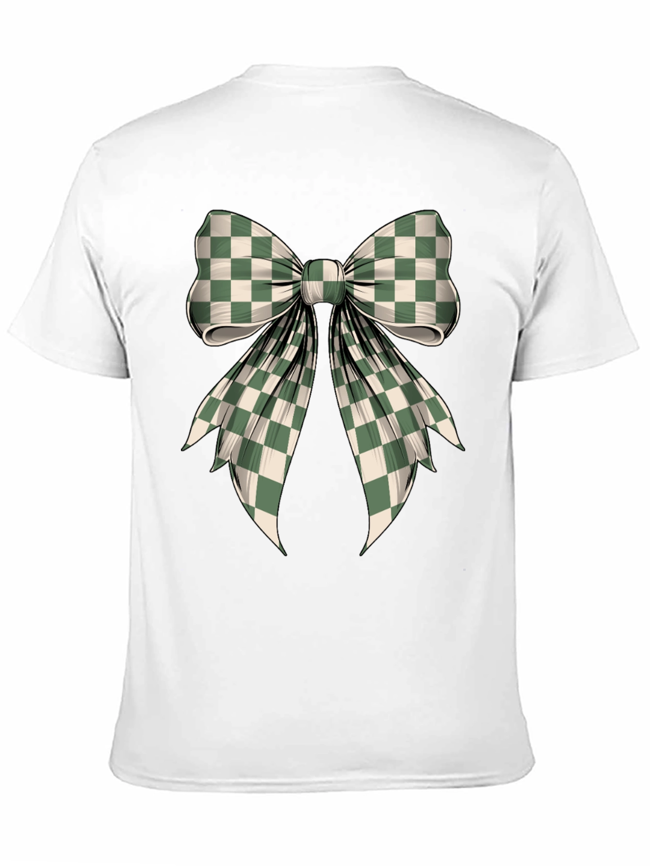 Checkered Bow Graphic Tee