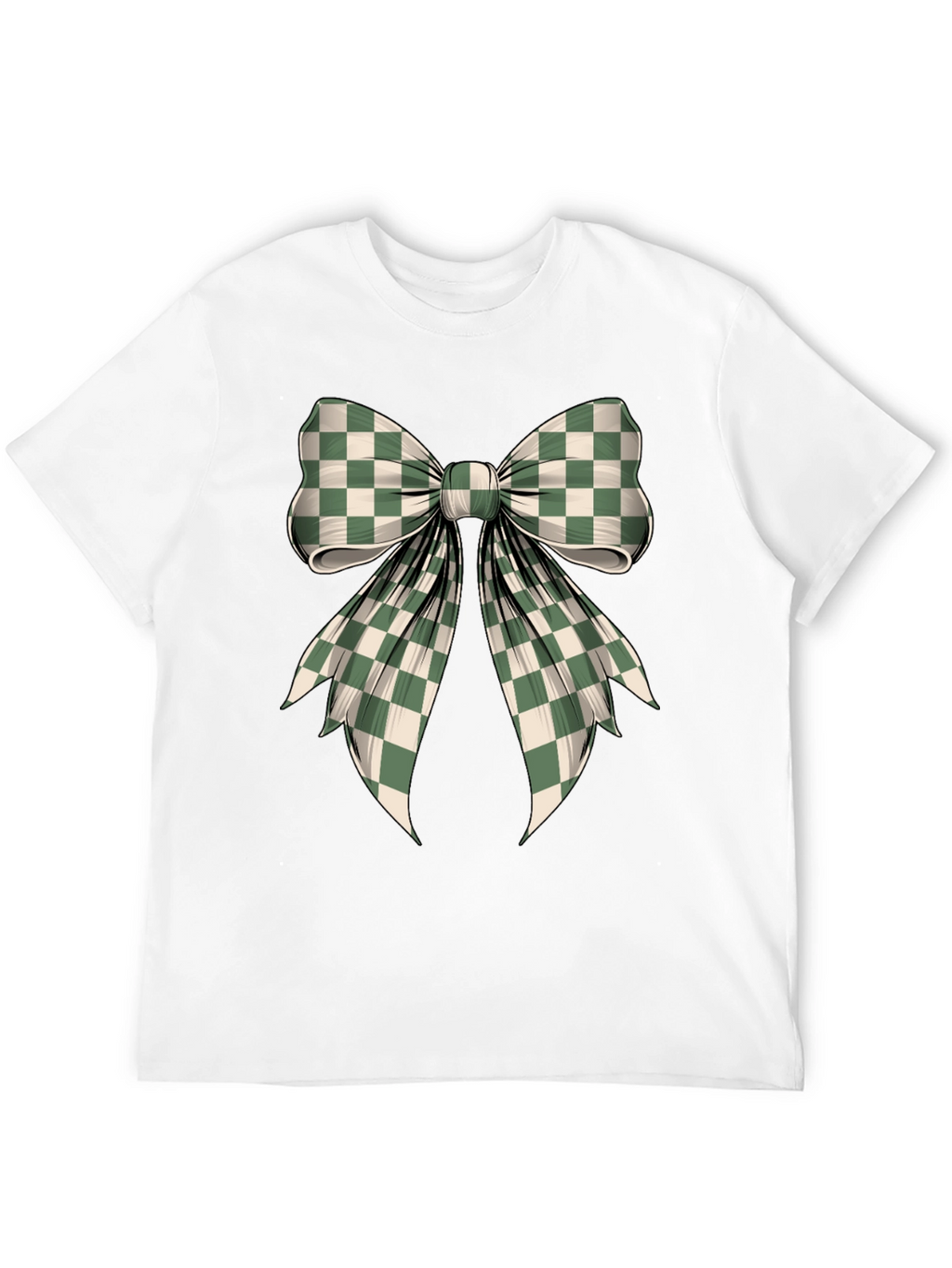 Checkered Bow Graphic Tee