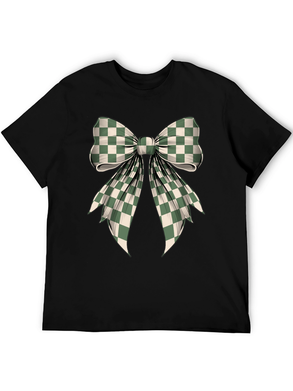 Checkered Bow Graphic Tee