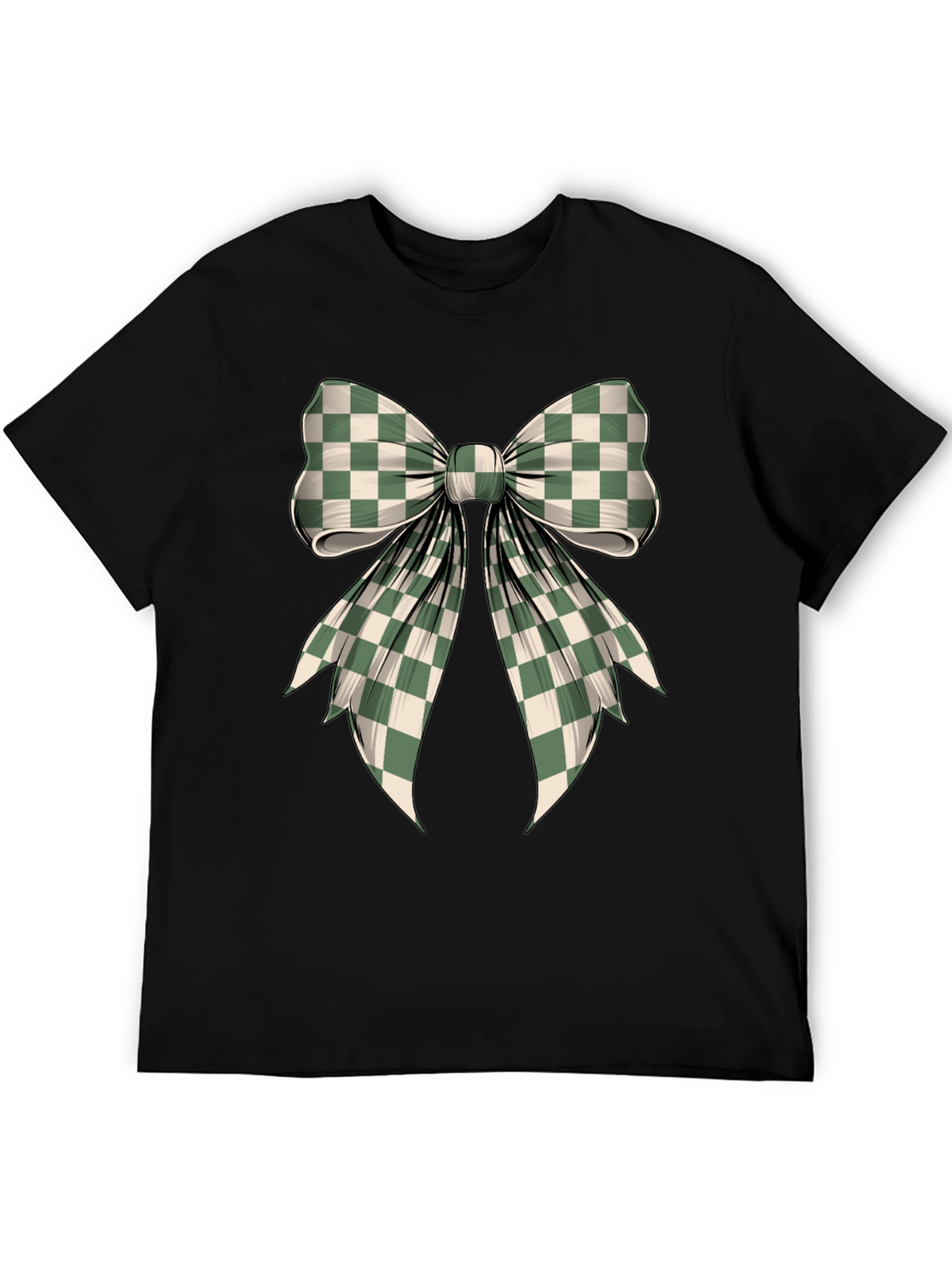 Checkered Bow Graphic Tee