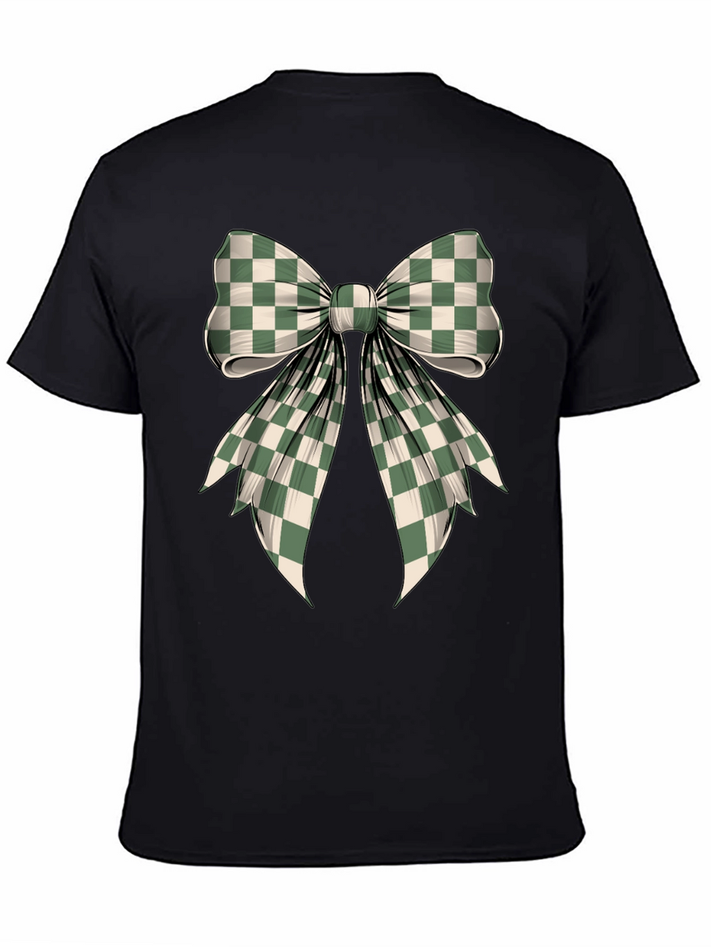 Checkered Bow Graphic Tee