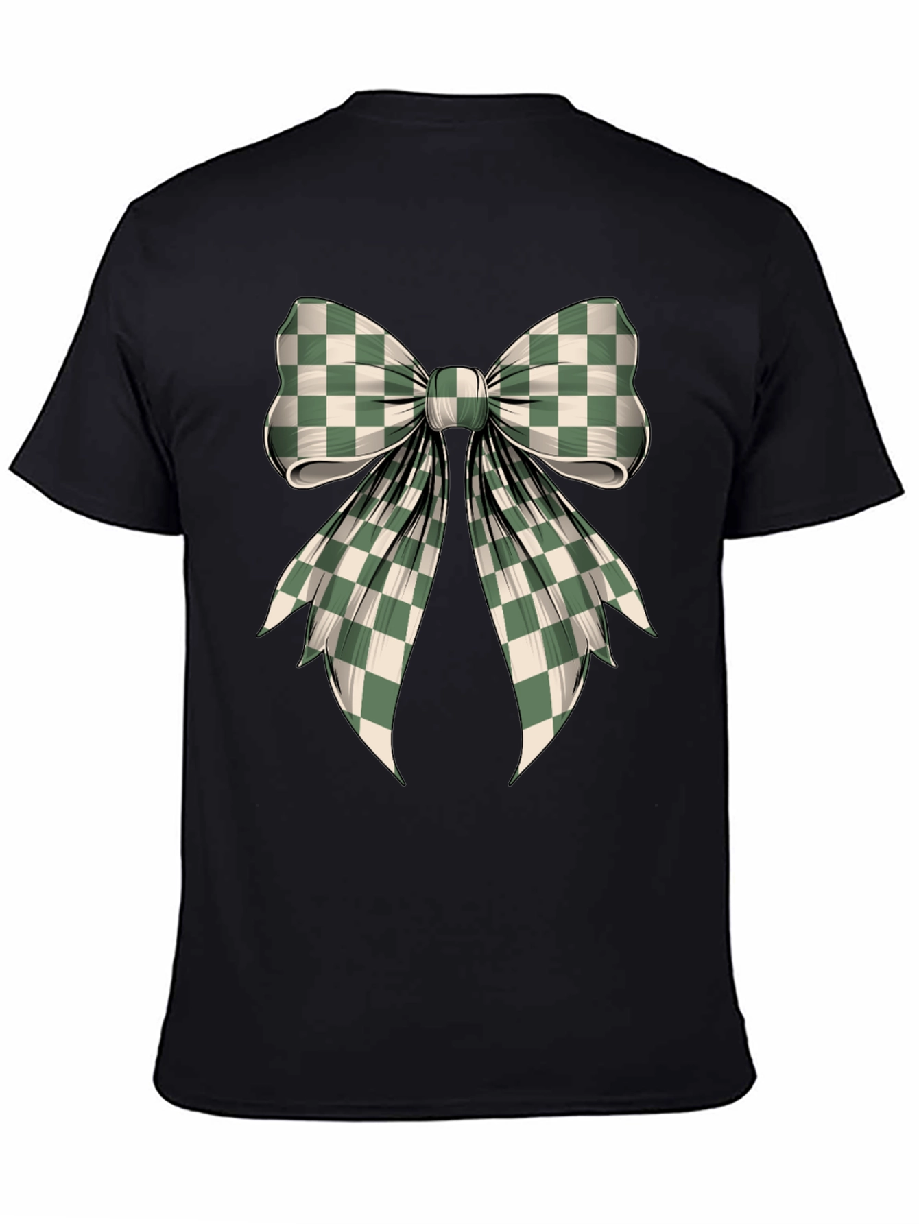 Checkered Bow Graphic Tee