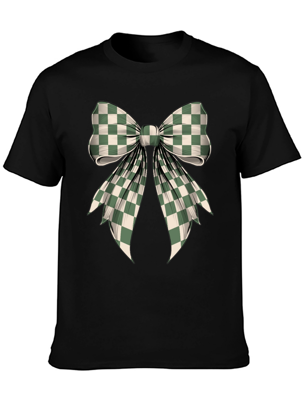 Checkered Bow Graphic Tee