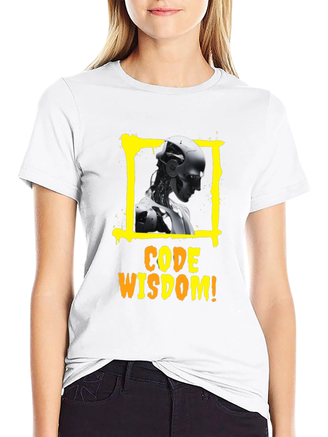 Code Wisdom T-Shirt: AI Robot Graphic Tee