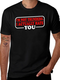 Tsundere Hate You Funny Black T-Shirt