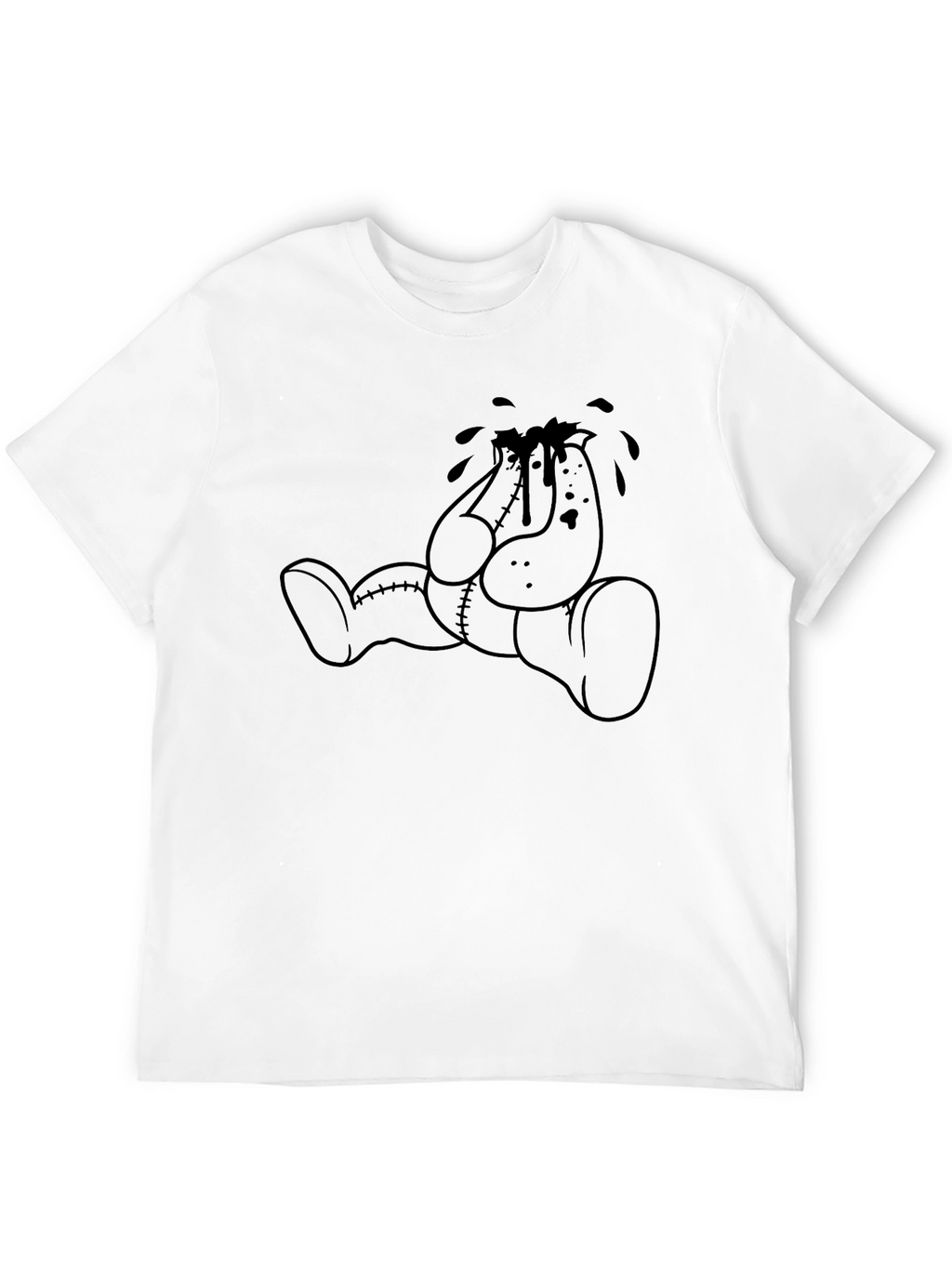 Crying Teddy Bear Graphic Tee