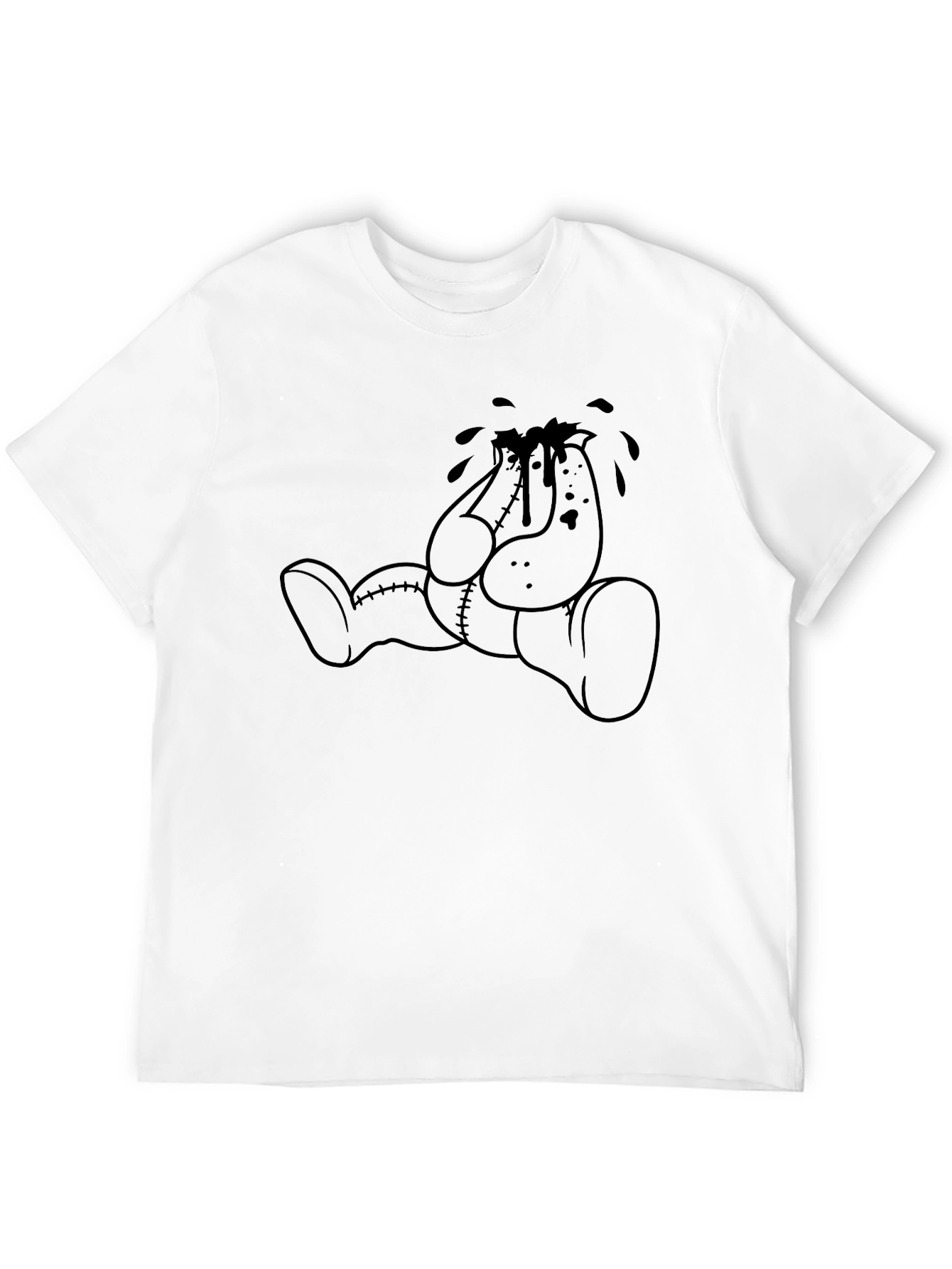 Crying Teddy Bear Graphic Tee