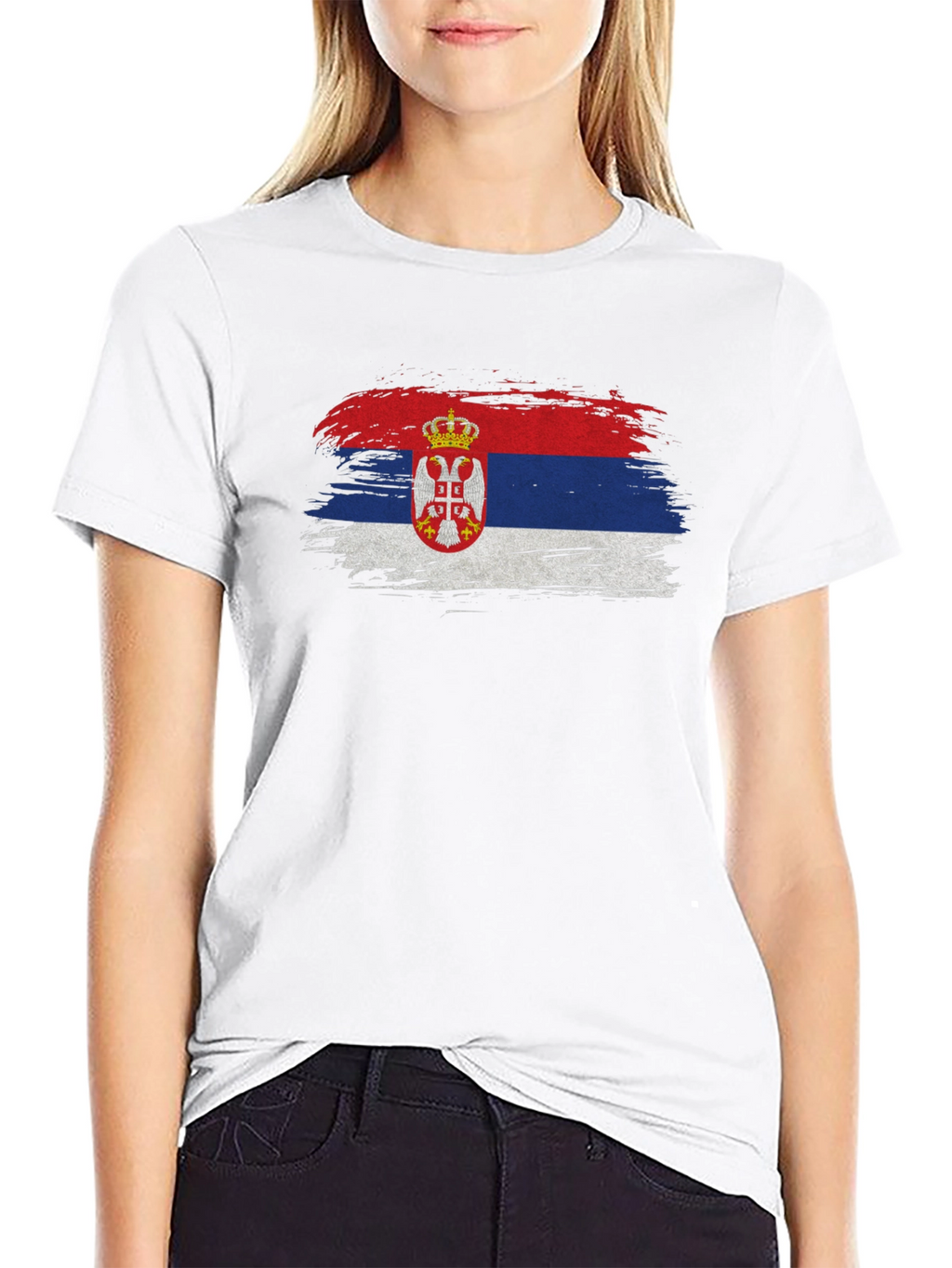 Serbian Flag Graphic Tee