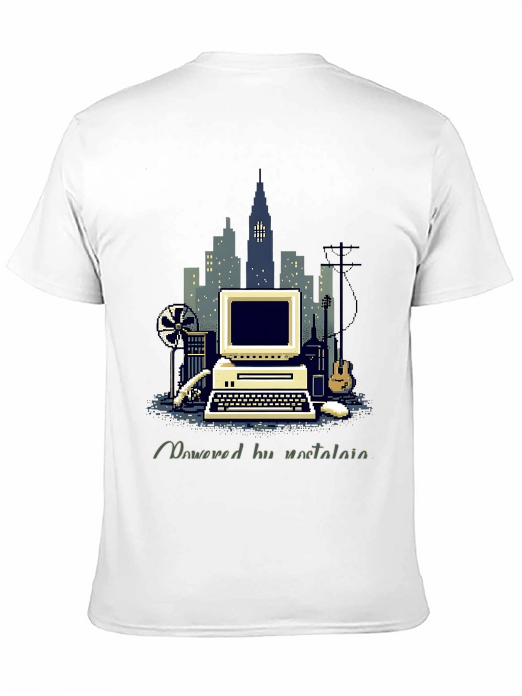 Retro Computer Pixel Art T-Shirt