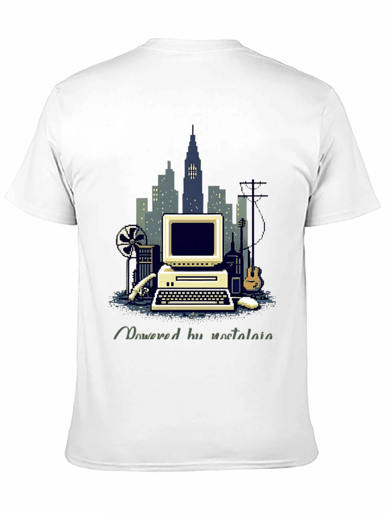 Retro Computer Pixel Art T-Shirt
