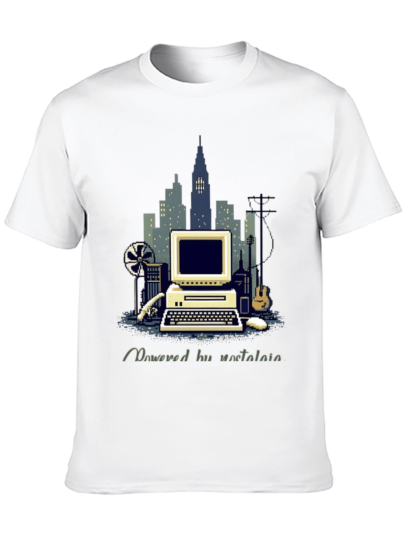 Retro Computer Pixel Art T-Shirt
