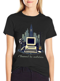 Retro Computer Pixel Art T-Shirt