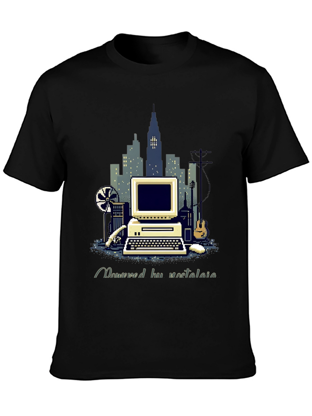 Retro Computer Pixel Art T-Shirt
