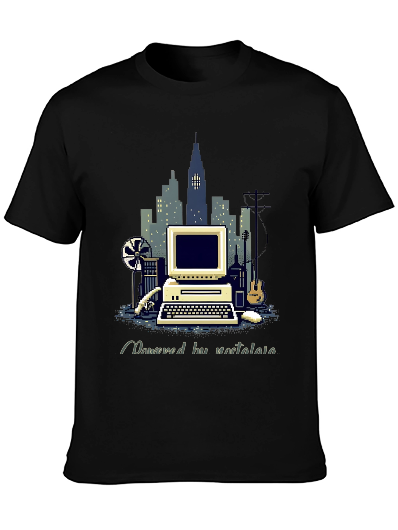Retro Computer Pixel Art T-Shirt