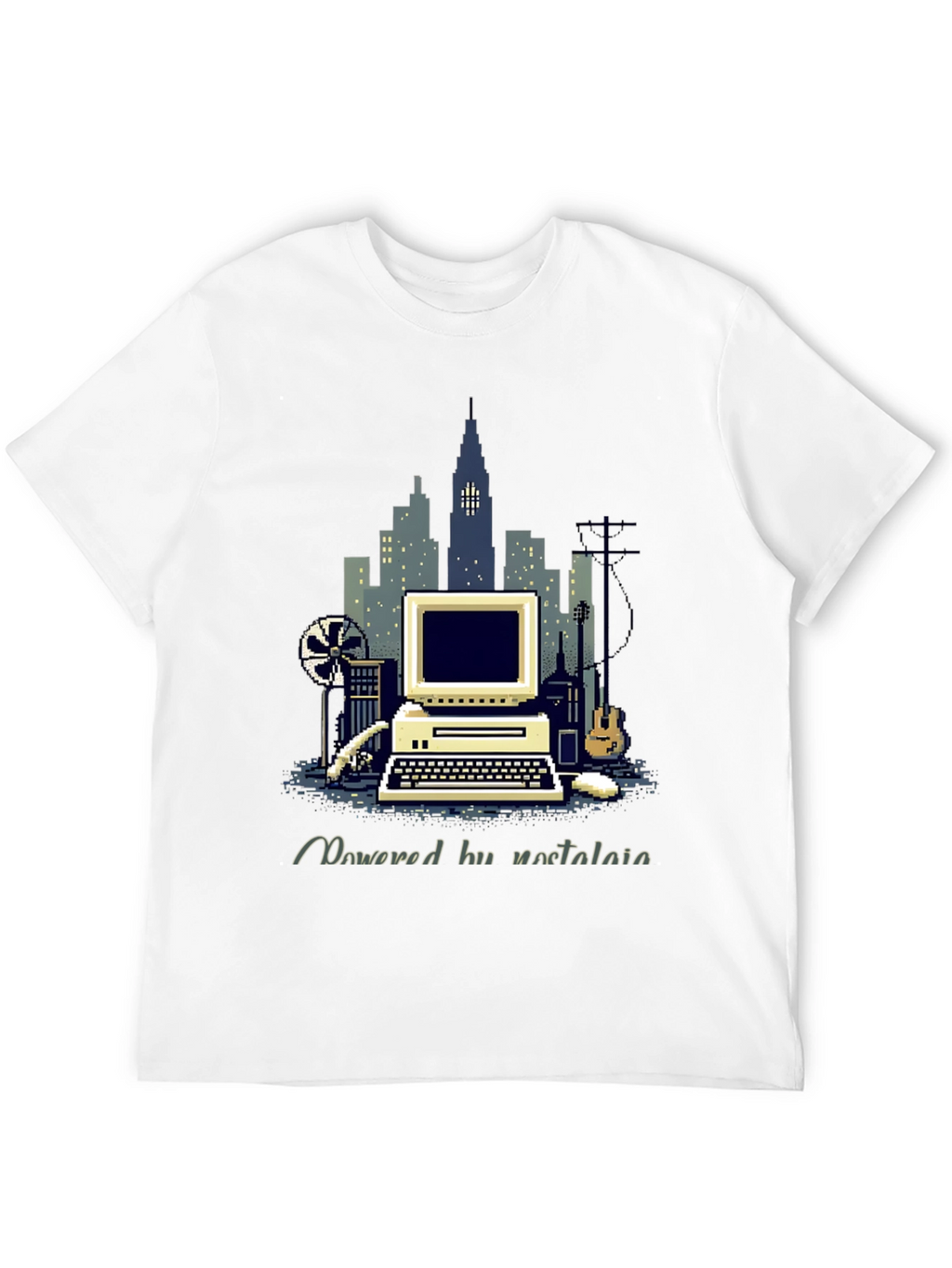 Retro Computer Pixel Art T-Shirt