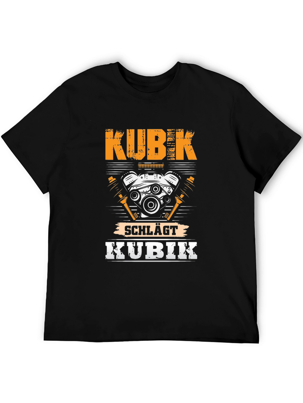 KUBIK t-shirt - Engine Design Tee - Black