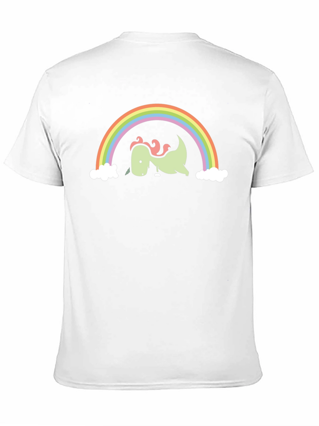 Dino Rainbow Graphic Tee - Black