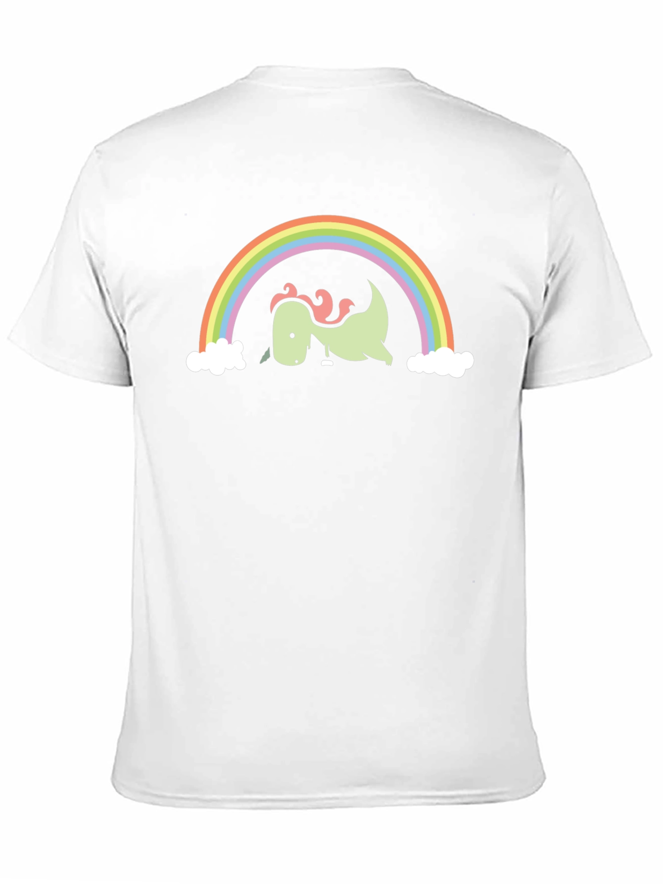 Dino Rainbow Graphic Tee - Black