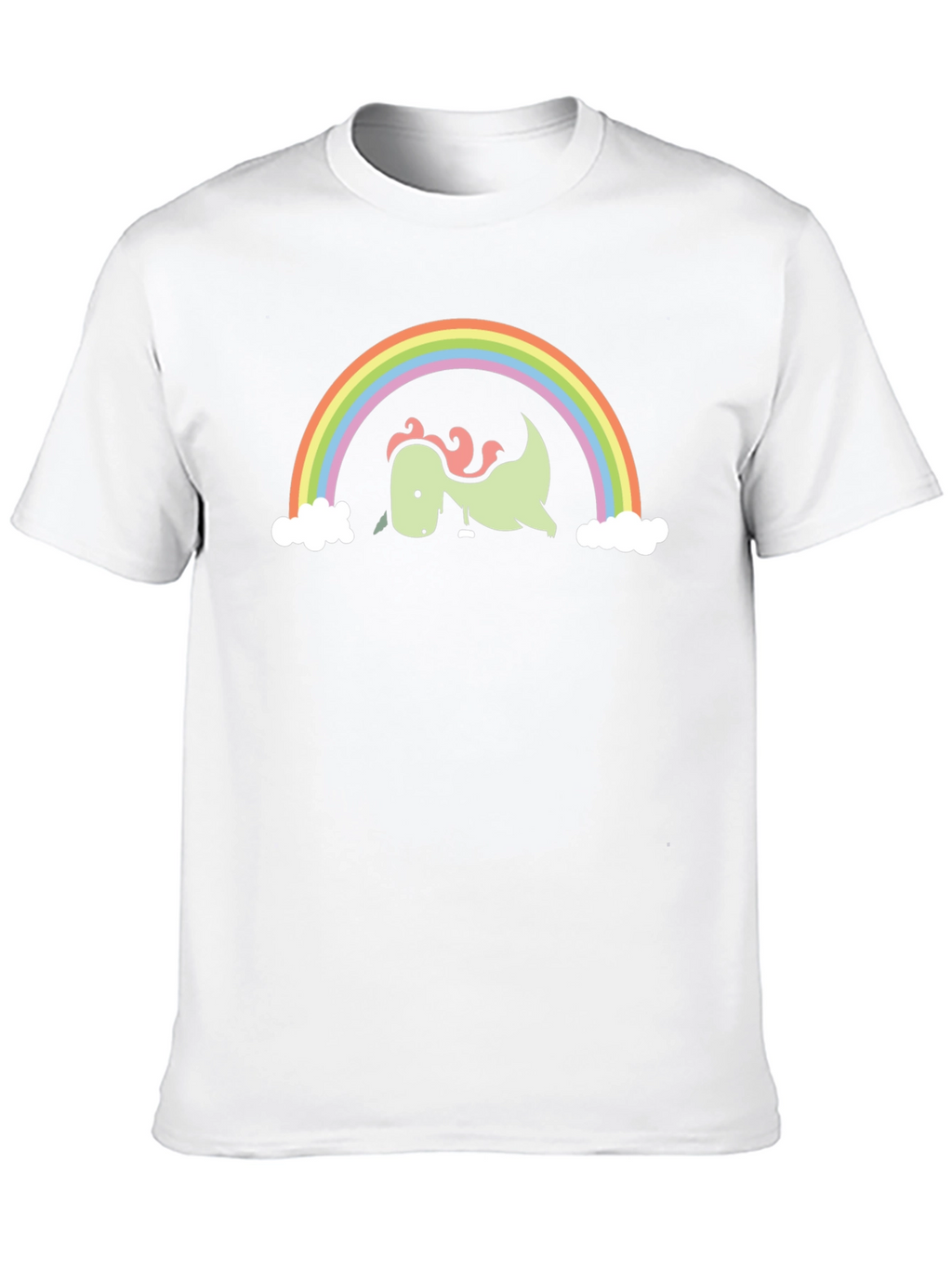 Dino Rainbow Graphic Tee - Black